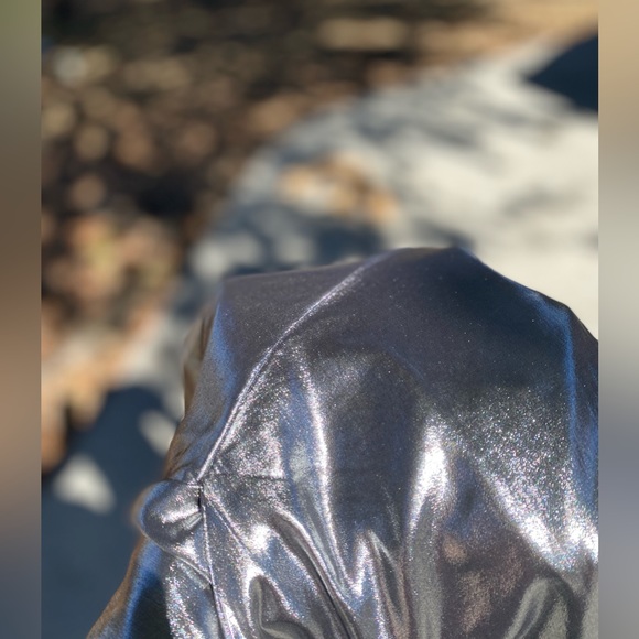 ZARA ASYMMETRIC SILVER METALLIC TOP XS/NWT - Picture 13 of 14